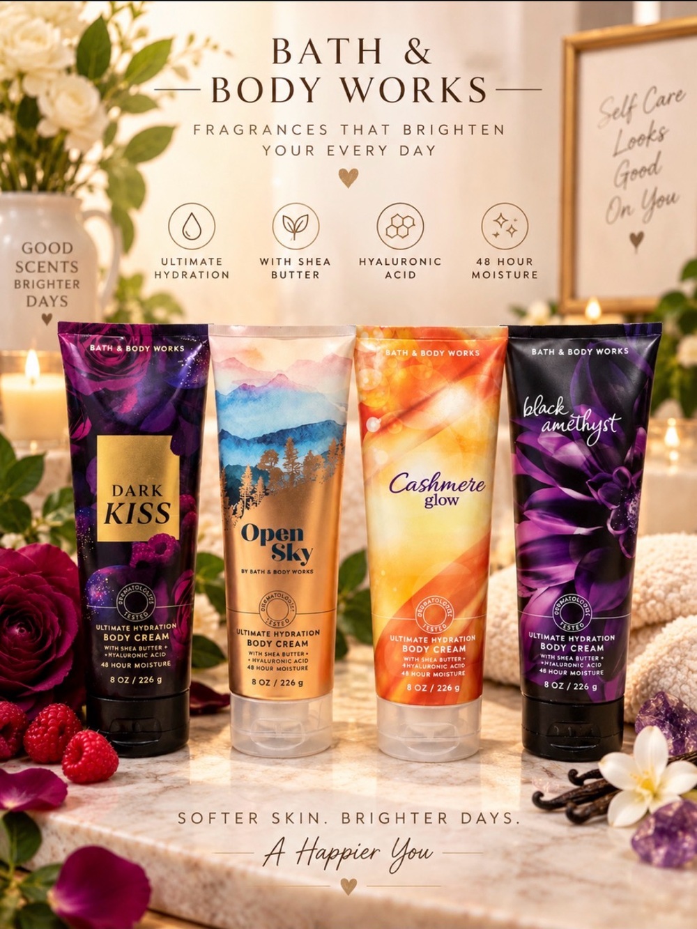 Bath & Body Works (NWT) Body Cream—Set of 4